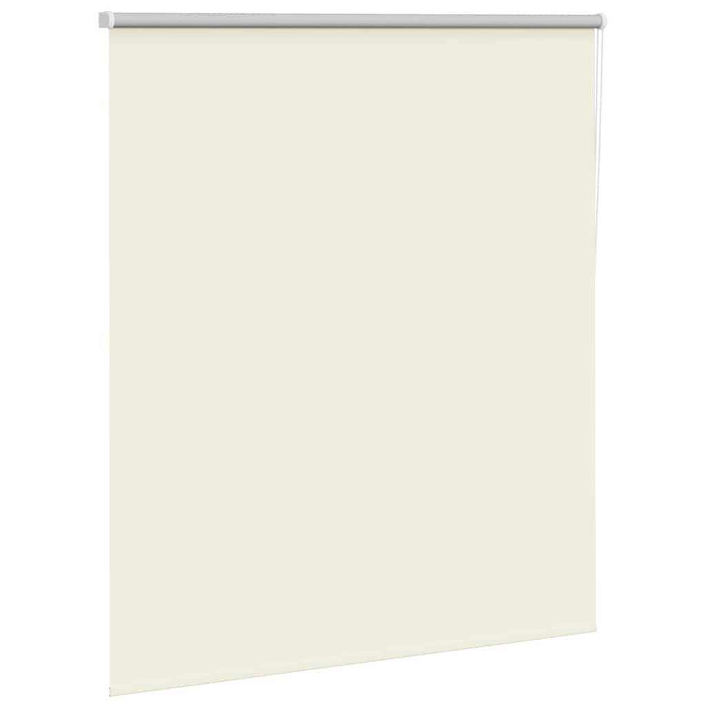 vidaXL Verdunkelungsrollo Cremeweiß 130x150cm Stoffbreite 126,6cm