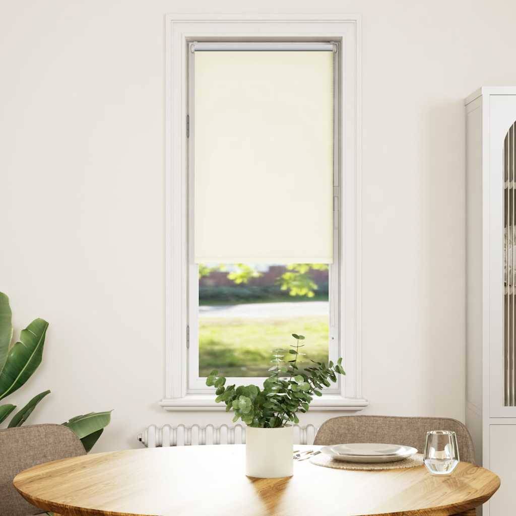 vidaXL Verdunkelungsrollo Cremeweiß 50x175cm Stoffbreite 45,7 cm