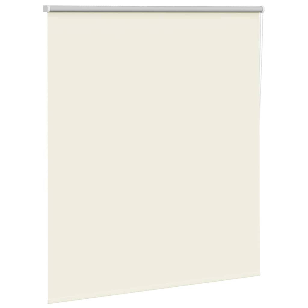 vidaXL Verdunkelungsrollo Cremeweiß 130x175cm Stoffbreite 126,6cm