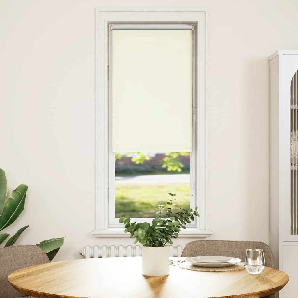 vidaXL Verdunkelungsrollo Cremeweiß 40x175cm Stoffbreite 35,7 cm