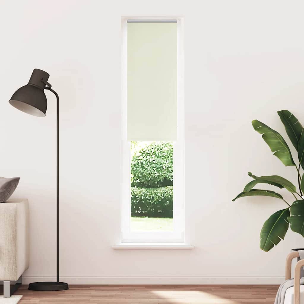 vidaXL Verdunkelungsrollo Cremeweiß 45x210cm Stoffbreite 40,7 cm