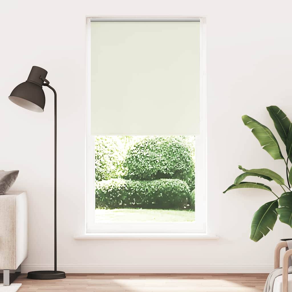 vidaXL Verdunkelungsrollo Cremeweiß 105x230cm Stoffbreite 100,7cm