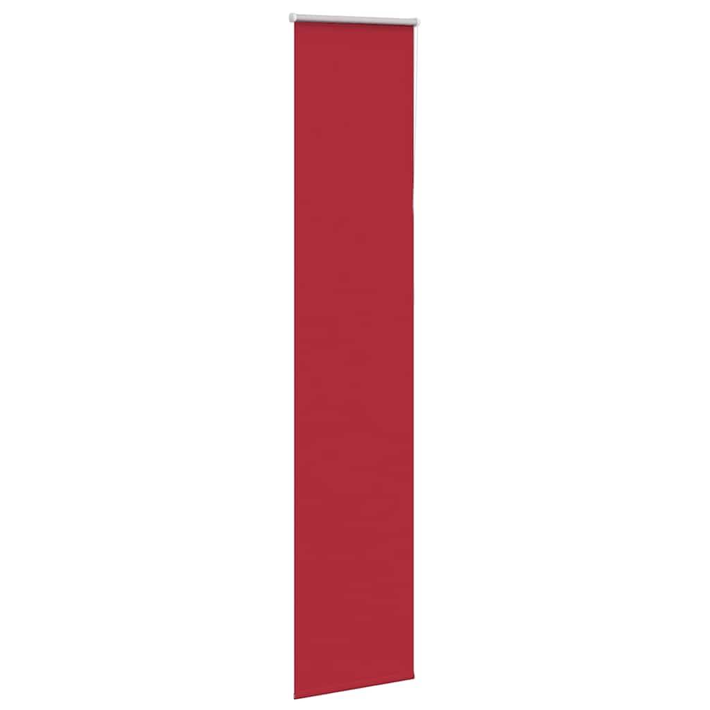 vidaXL Verdunkelungsrollo Rot 40x210 cm Stoffbreite 35,7 cm Polyester