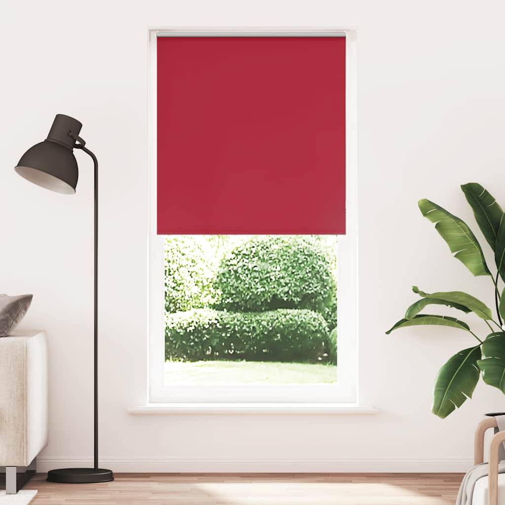 vidaXL Verdunkelungsrollo Rot 95x230 cm Stoffbreite 90,7 cm Polyester