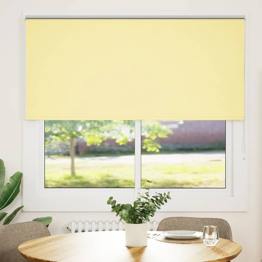 vidaXL Verdunkelungsrollo Gelb 150x130cm Stoffbreite 146,6cm Polyester