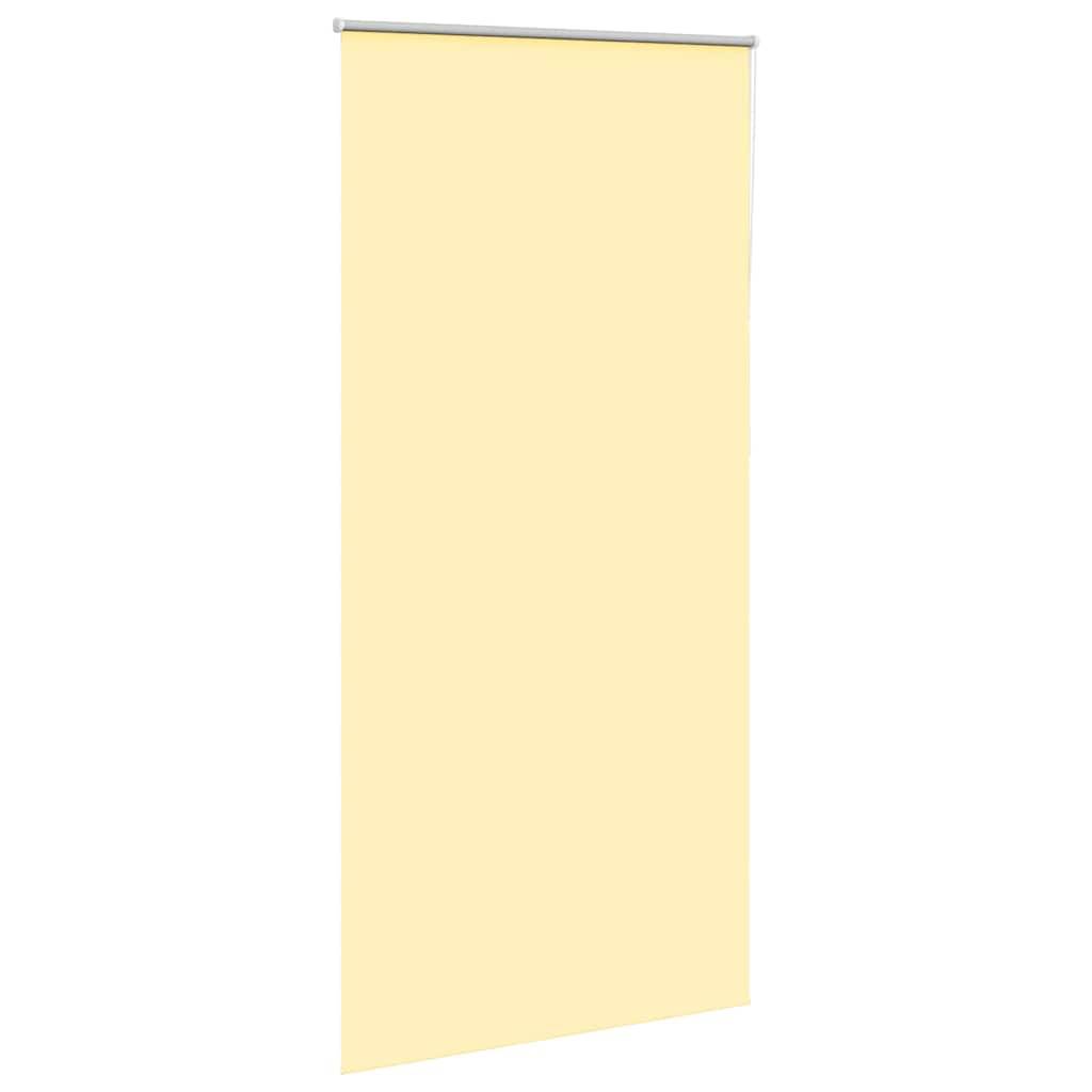 vidaXL Verdunkelungsrollo Gelb 95x230 cm Stoffbreite 90,7 cm Polyester