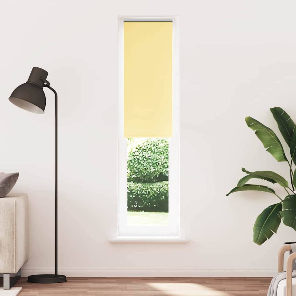 vidaXL Verdunkelungsrollo Gelb 50x210 cm Stoffbreite 45,7 cm Polyester