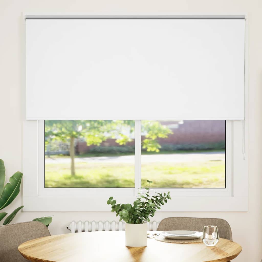 vidaXL Verdunkelungsrollo Weiß 155x150cm Stoffbreite 151,6cm Polyester