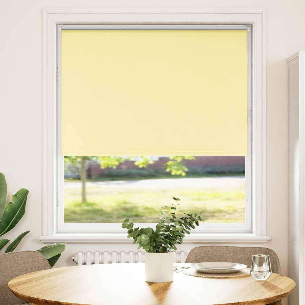vidaXL Verdunkelungsrollo Gelb 100x175cm Stoffbreite 95,7 cm Polyester