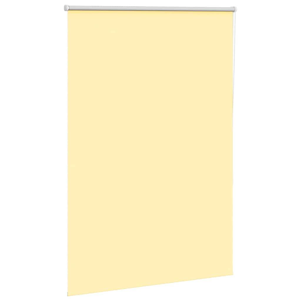 vidaXL Verdunkelungsrollo Gelb 105x150cm Stoffbreite 100,7cm Polyester