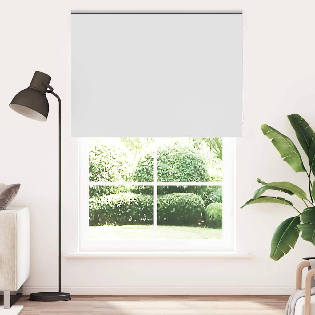 vidaXL Verdunkelungsrollo Weiß 150x210cm Stoffbreite 146,6cm Polyester