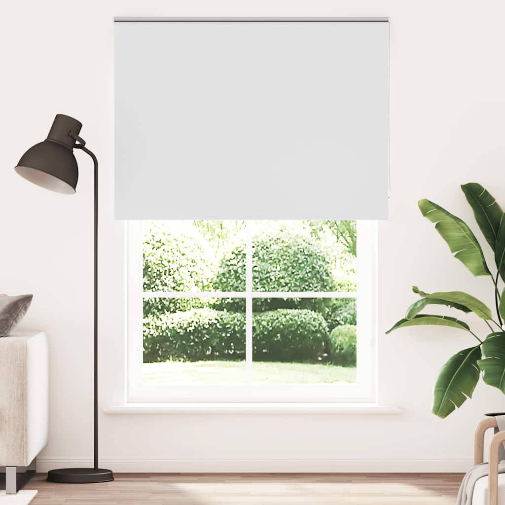 vidaXL Verdunkelungsrollo Weiß 160x210cm Stoffbreite 156,6cm Polyester