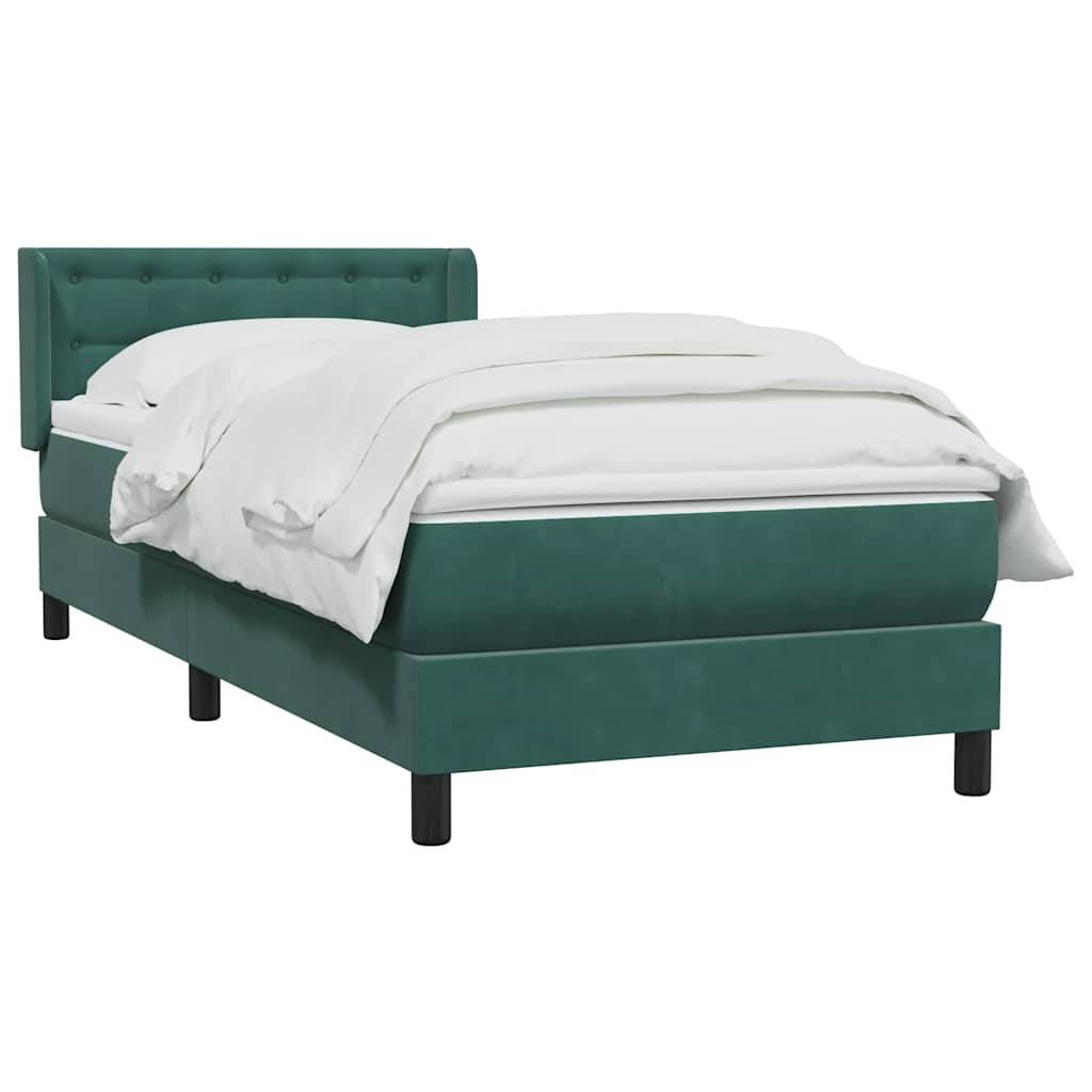 vidaXL Boxspringbett mit Matratze Rosa 140x220 cm Samt