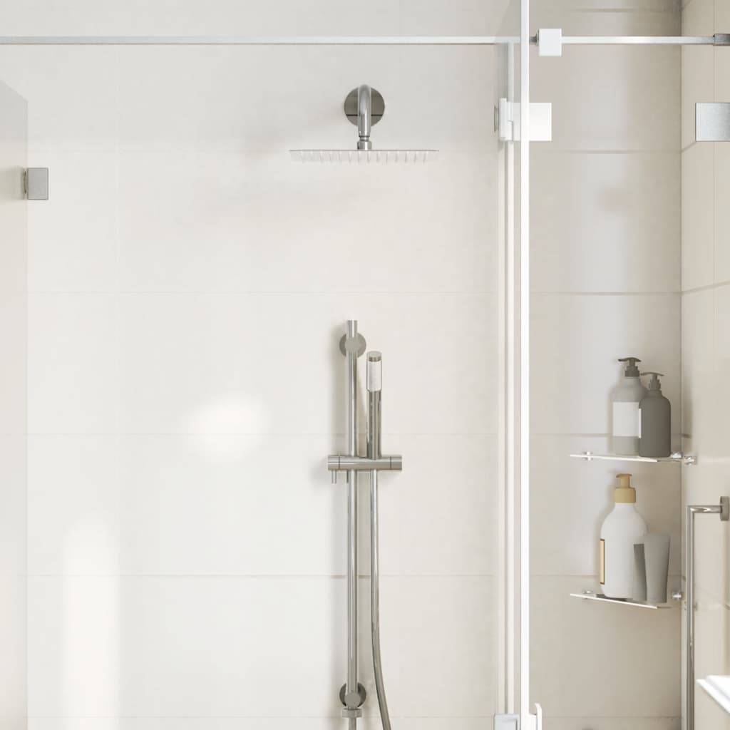 vidaXL Regenbrause Edelstahl 304 25x25 cm Quadrat