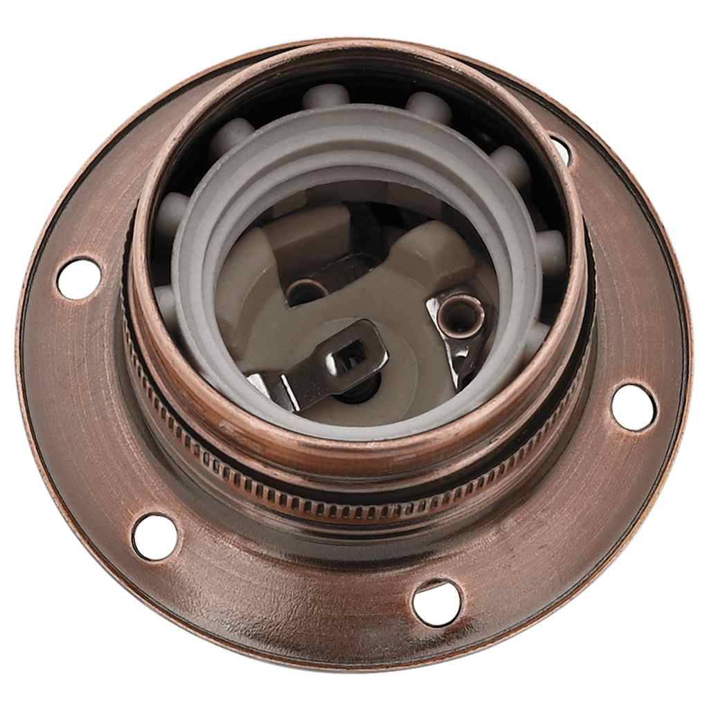vidaXL Lampenfassungen 2 Stk. Rot-Bronze E27