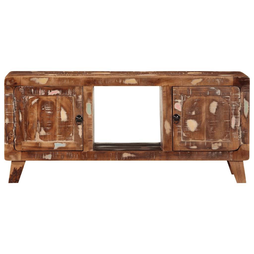 vidaXL TV-Schrank 105x46x32 cm Massivholz Altholz