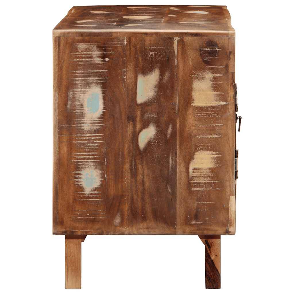 vidaXL TV-Schrank 105x46x32 cm Massivholz Altholz