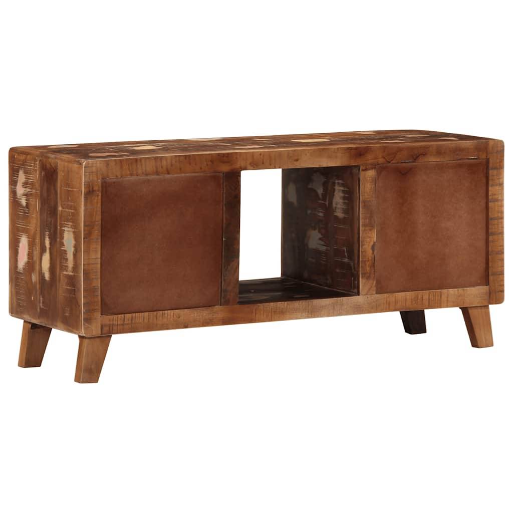 vidaXL TV-Schrank 105x46x32 cm Massivholz Altholz