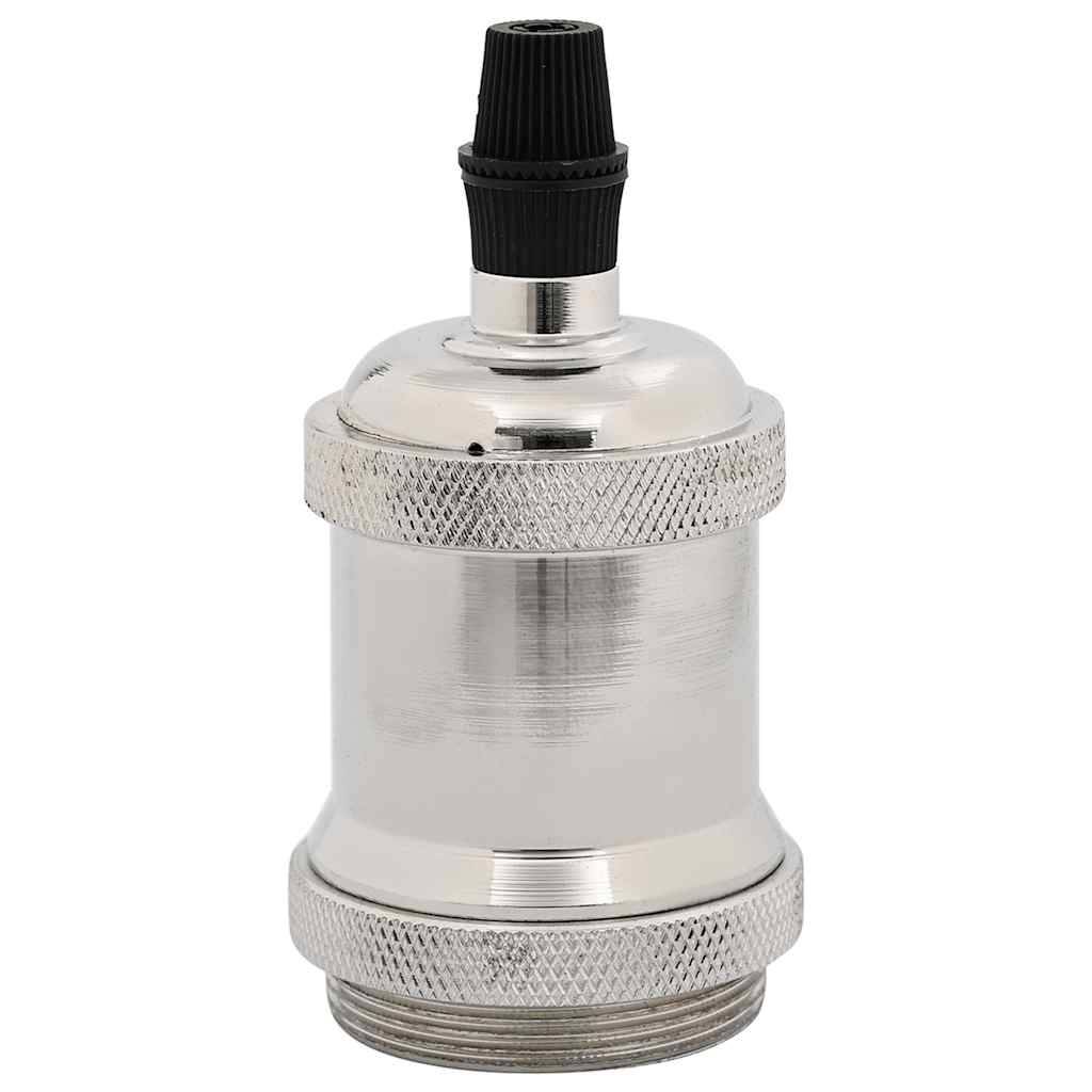 vidaXL Lampenfassungen 2 Stk. Satin-Nickel E27