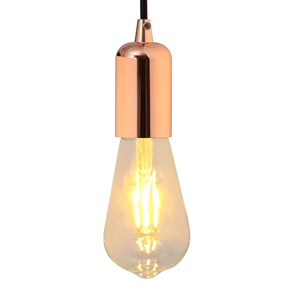 vidaXL Lampenfassungen 2 Stk. Rosegold E27