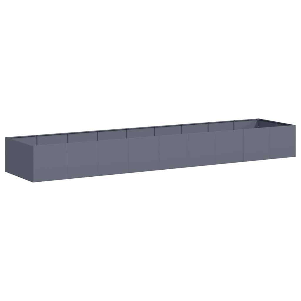 vidaXL Pflanzgefäß Anthrazit 360x80x40 cm Stahl