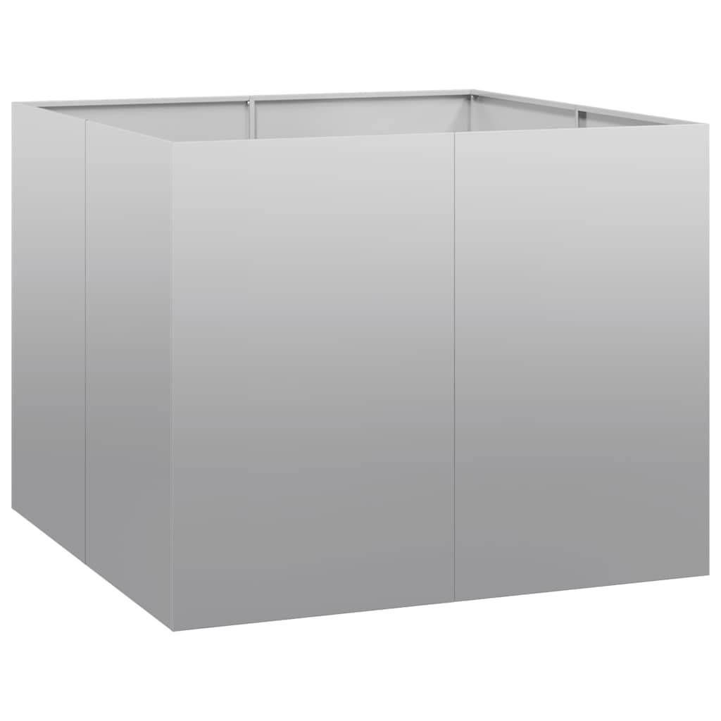 vidaXL Pflanzkübel 100x100x80 cm Verzinkter Stahl