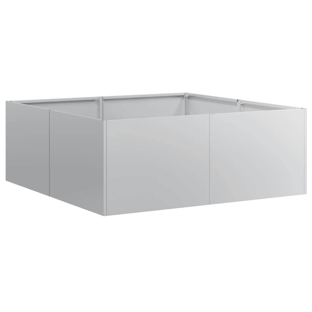 vidaXL Pflanzkübel 80x80x30 cm Verzinkter Stahl