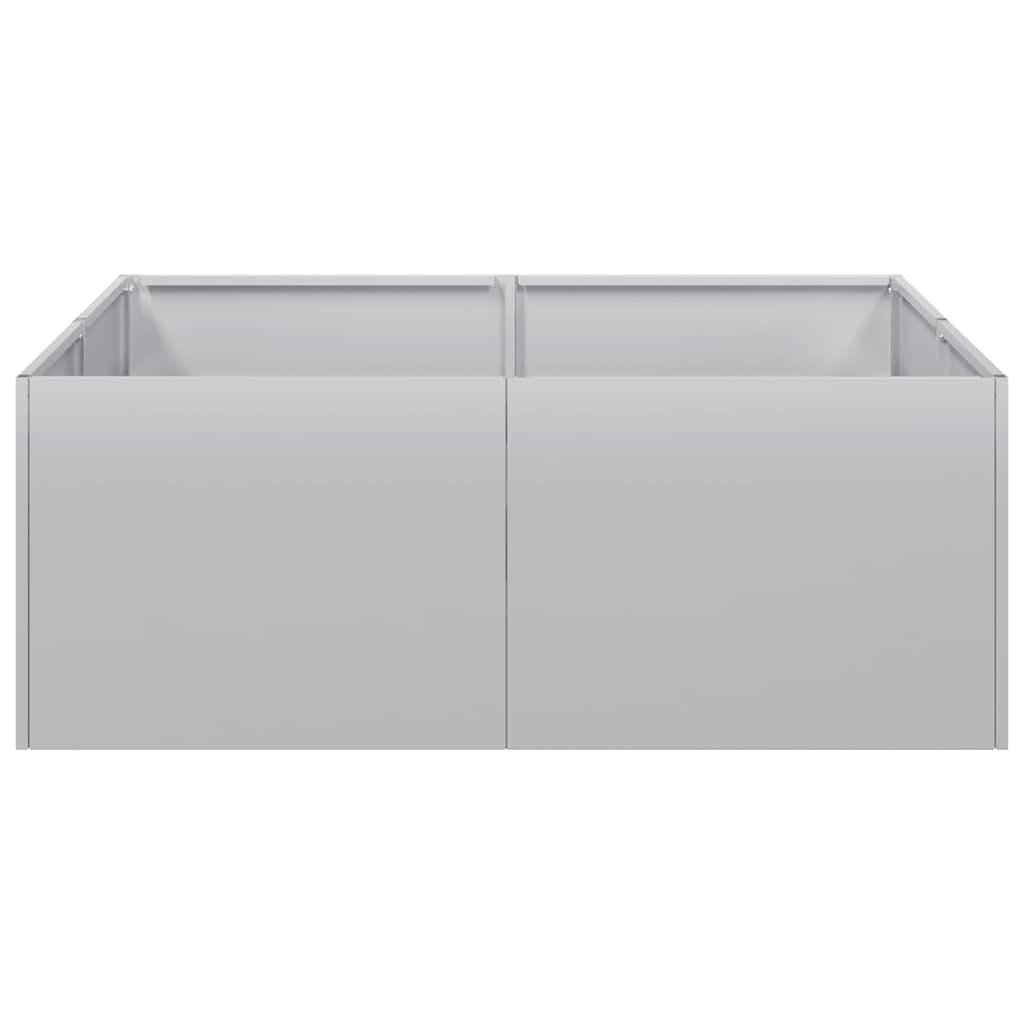 vidaXL Pflanzkübel 80x80x30 cm Verzinkter Stahl
