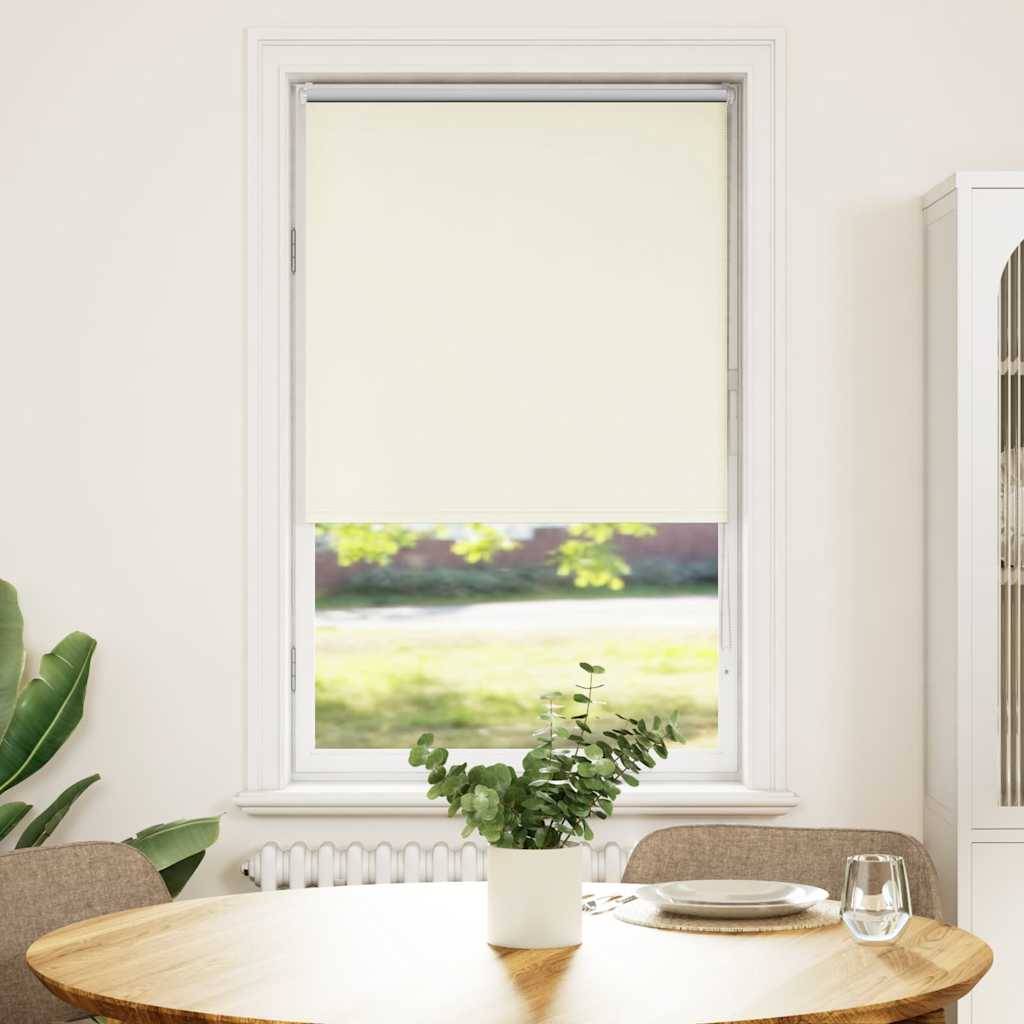 vidaXL Verdunkelungsrollo Cremeweiß 80x175cm Stoffbreite 75,7 cm