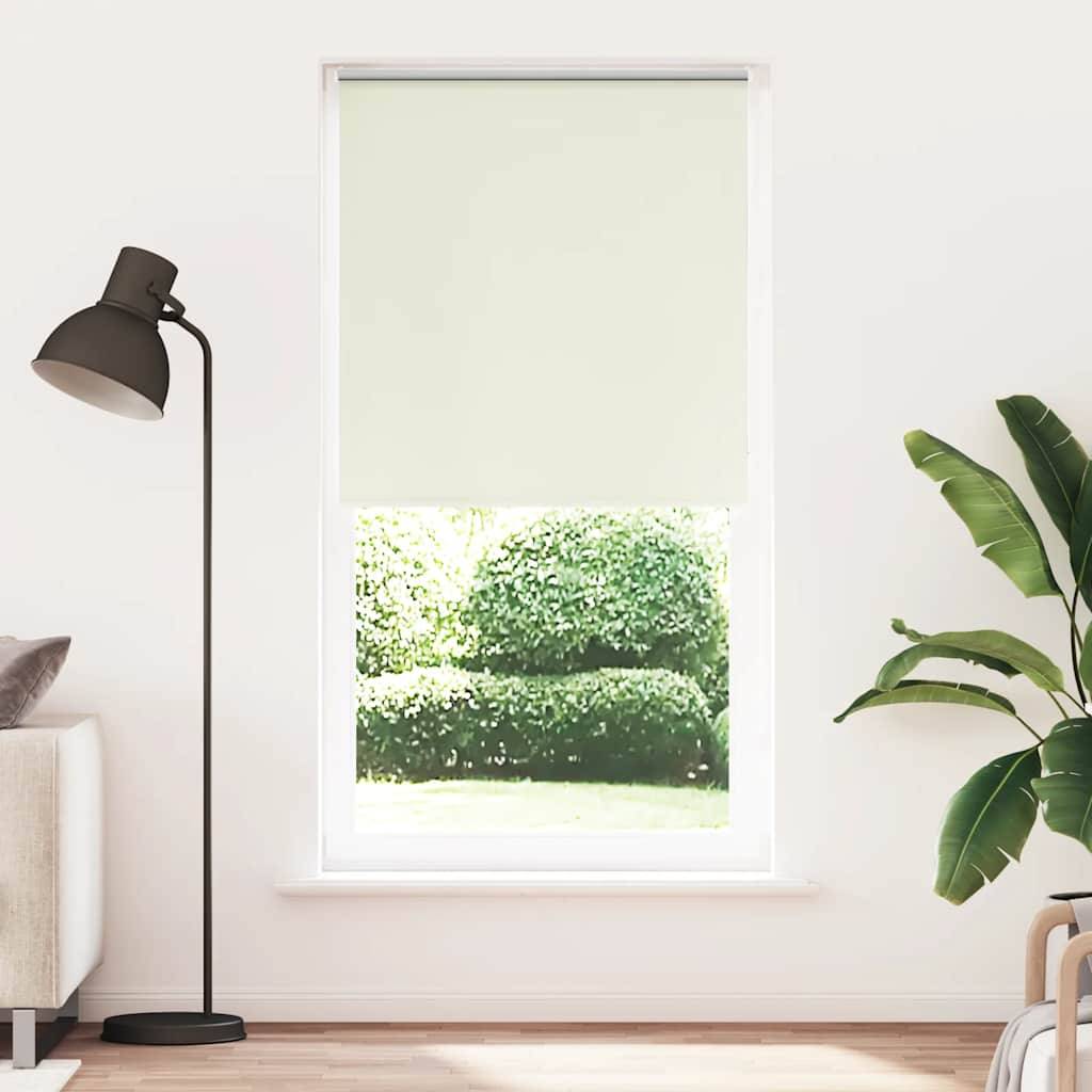vidaXL Verdunkelungsrollo Cremeweiß 100x210cm Stoffbreite 95,7cm