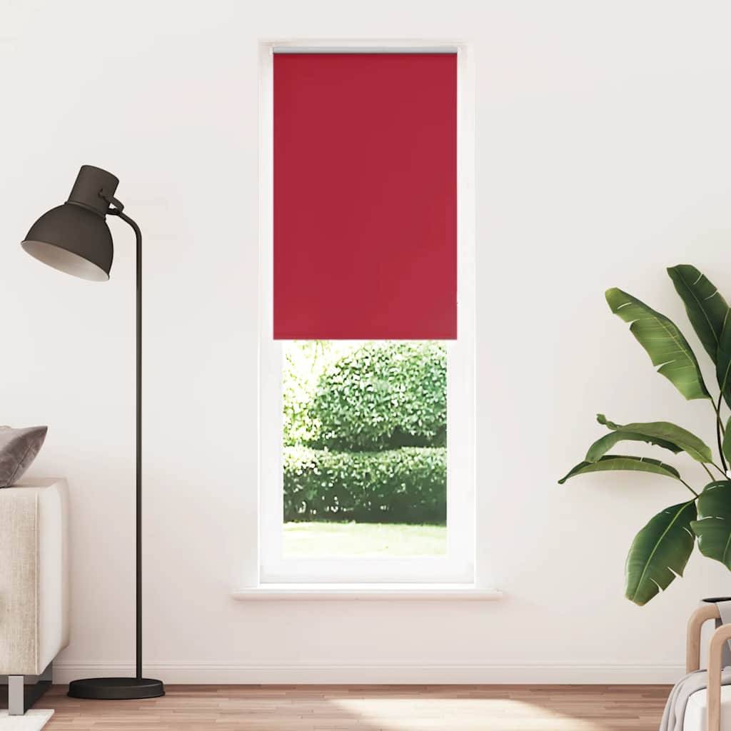 vidaXL Verdunkelungsrollo Rot 80x230 cm Stoffbreite 75,7 cm Polyester