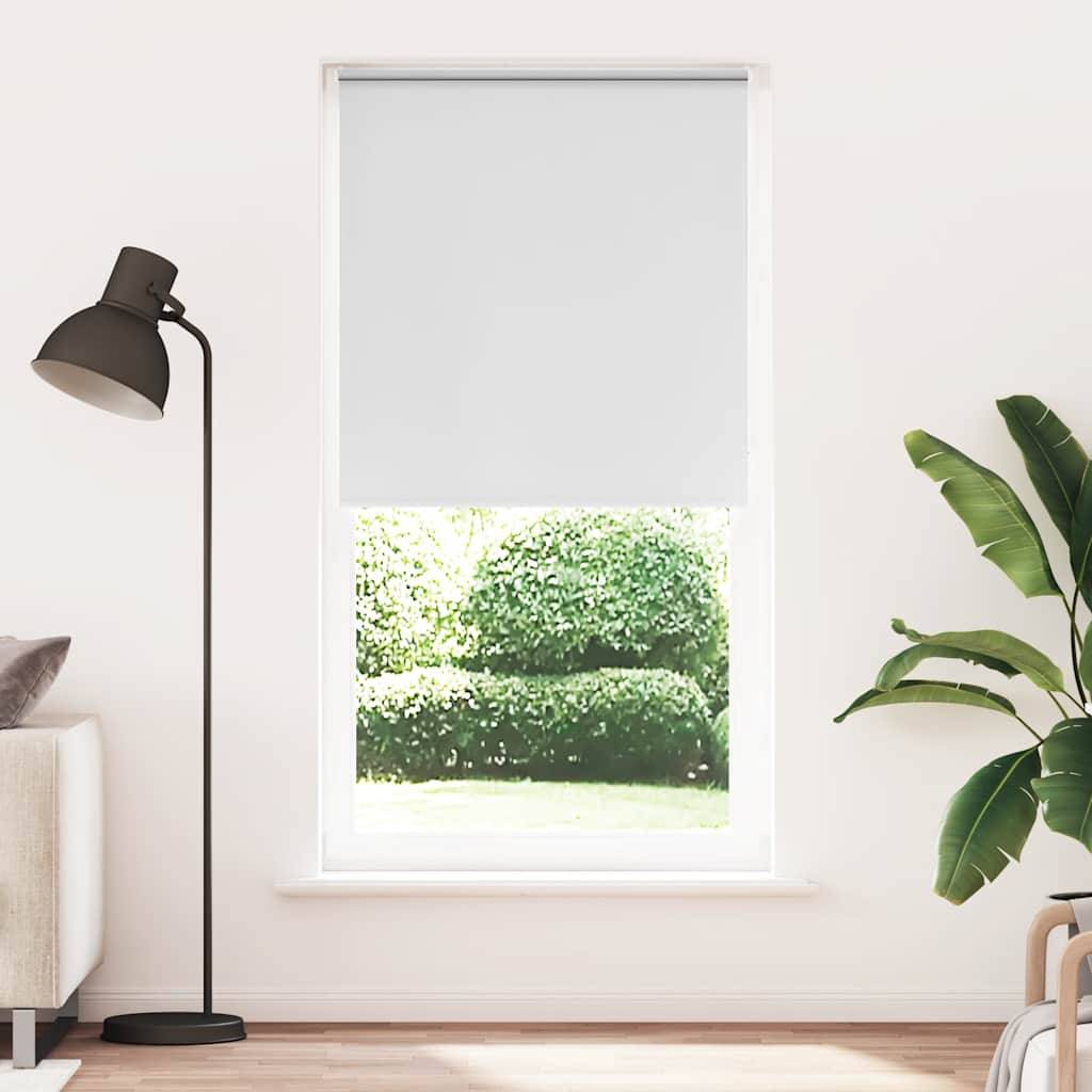 vidaXL Verdunkelungsrollo Weiß 95x210cm Stoffbreite 90,7 cm Polyester