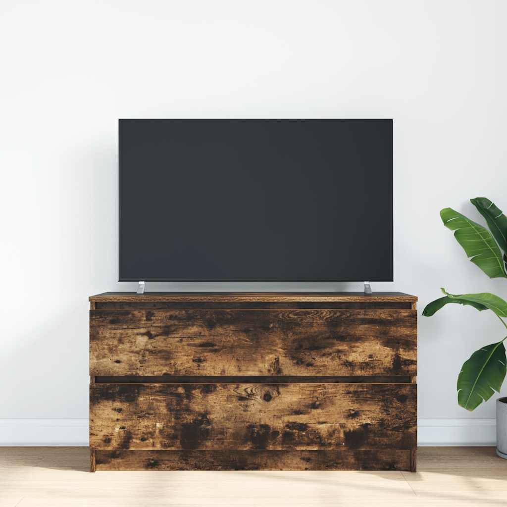 vidaXL TV-Schrank Räuchereiche 100x35x54 cm Holzwerkstoff