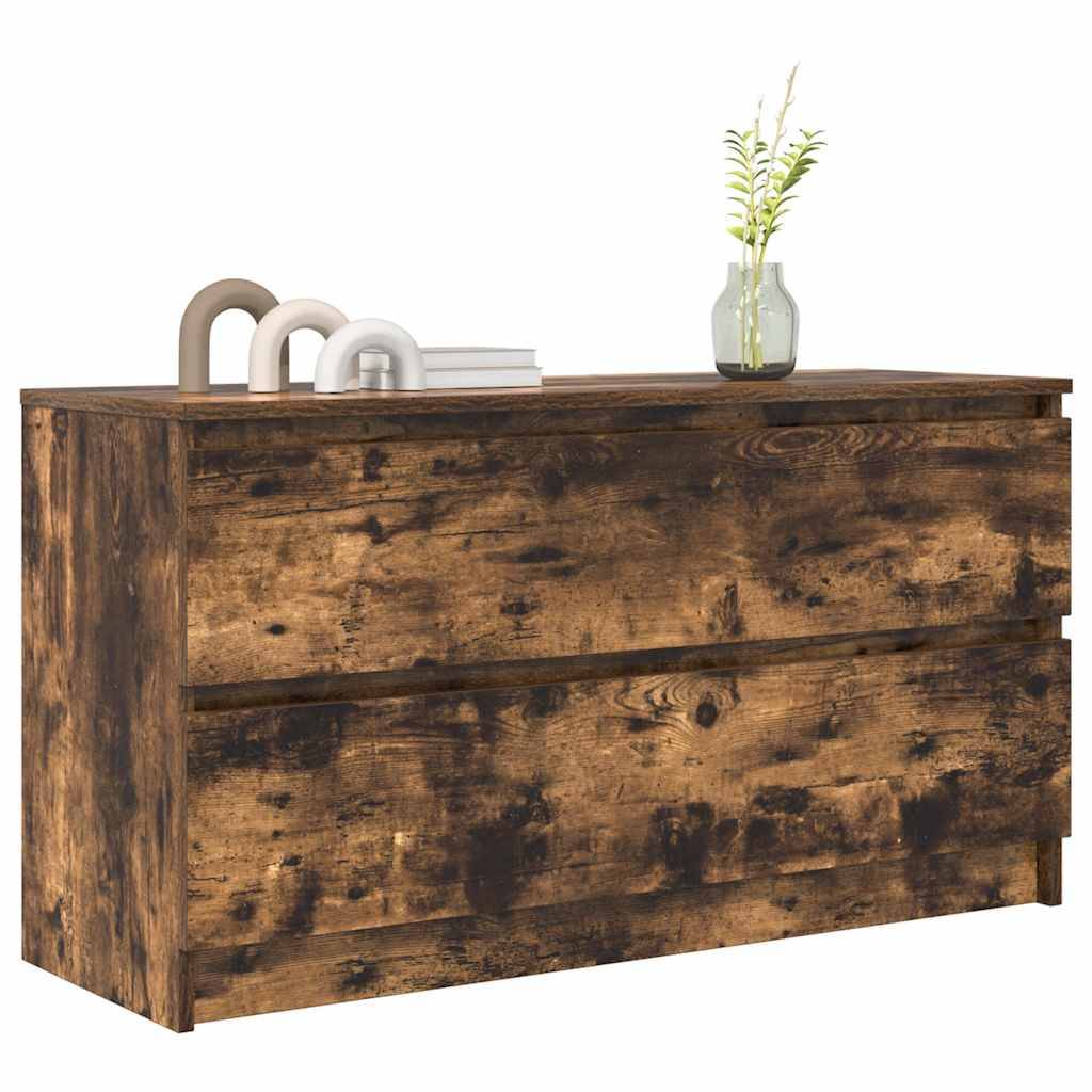 vidaXL TV-Schrank Räuchereiche 100x35x54 cm Holzwerkstoff