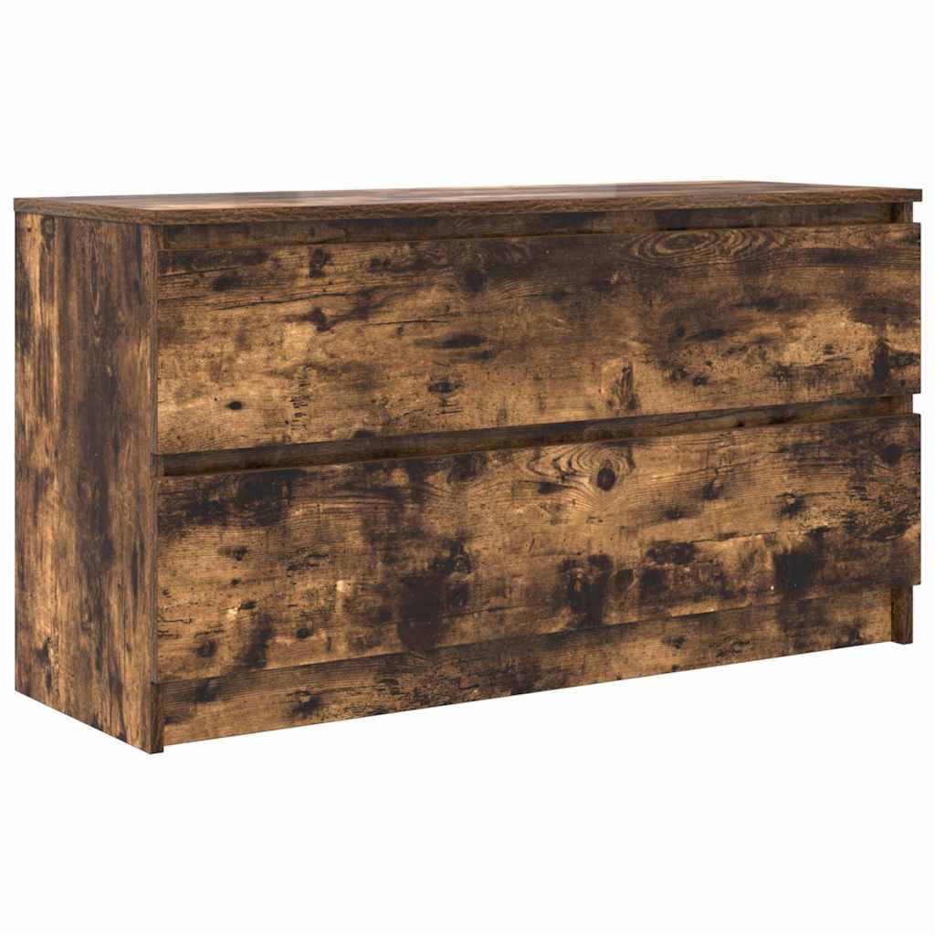vidaXL TV-Schrank Räuchereiche 100x35x54 cm Holzwerkstoff