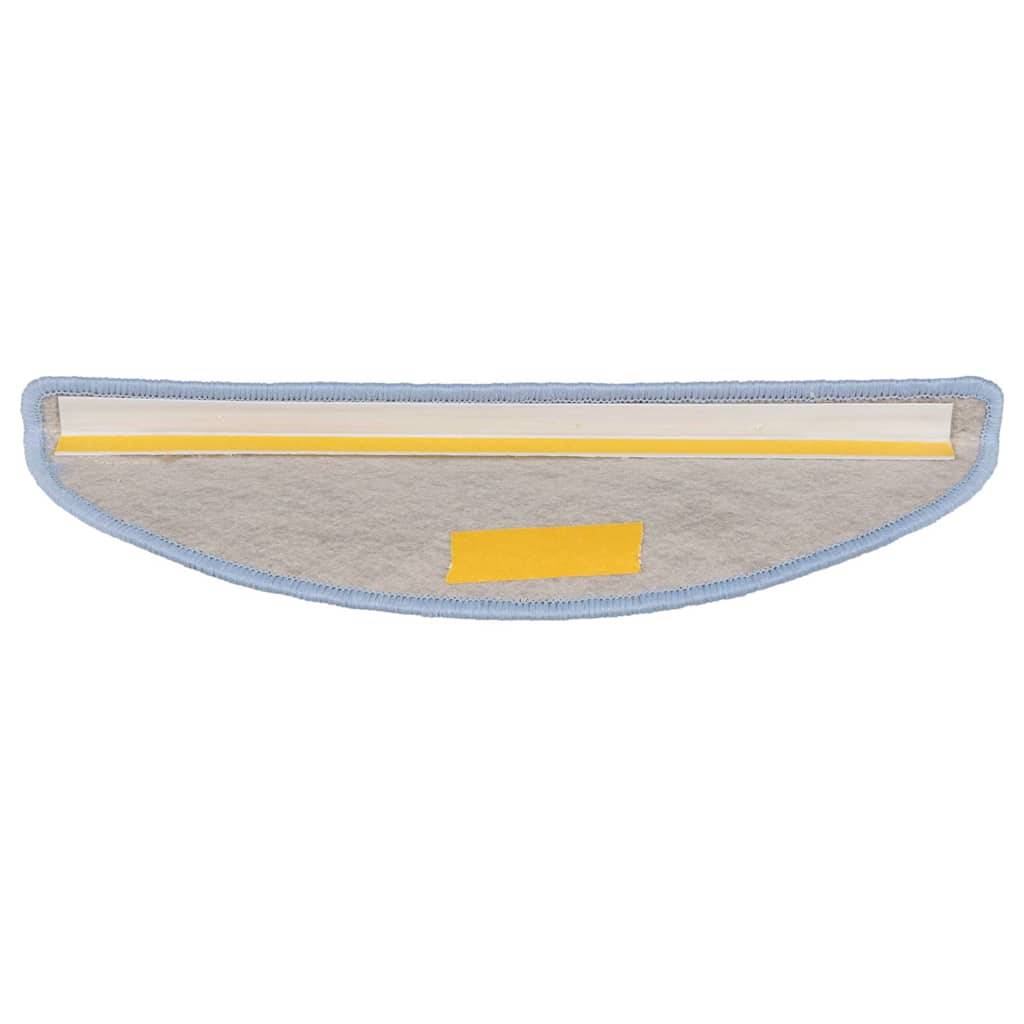 vidaXL Stufenmatten Selbstklebend Sisal-Optik 30Stk. 56x17x3cm Blau