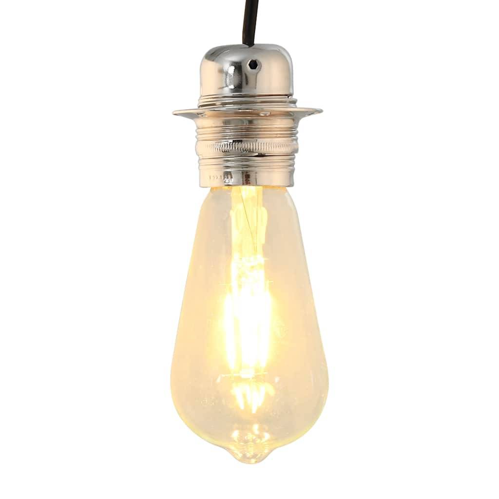 vidaXL Lampenfassungen 2 Stk. Satin-Nickel E27