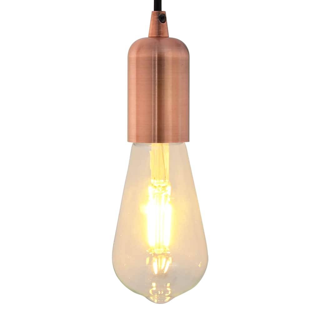 vidaXL Lampenfassungen 2 Stk. Rot-Bronze E27