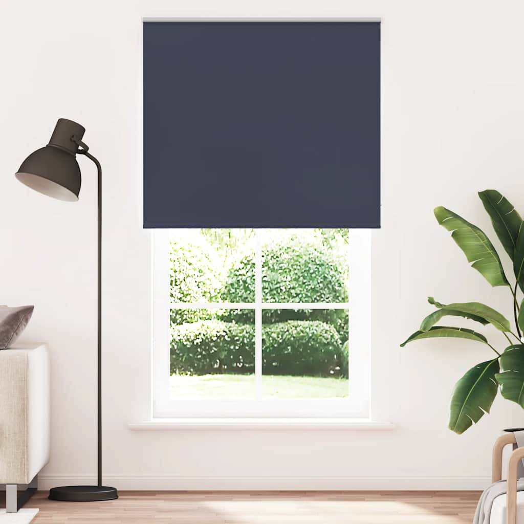 vidaXL Verdunkelungsrollo Marineblau 125x210 cm Stoffbreite 121,6 cm