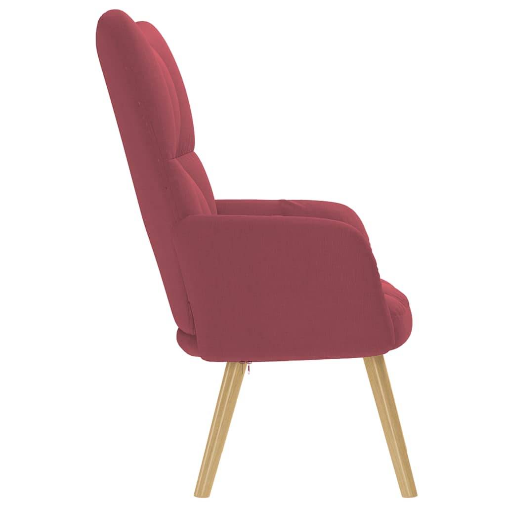 vidaXL Relaxsessel Stoff Weinrot