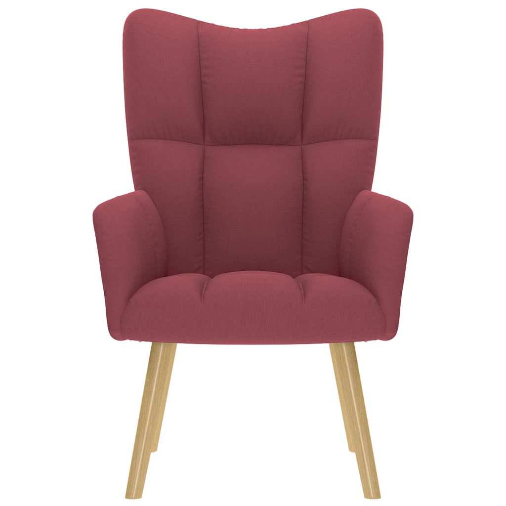 vidaXL Relaxsessel Stoff Weinrot
