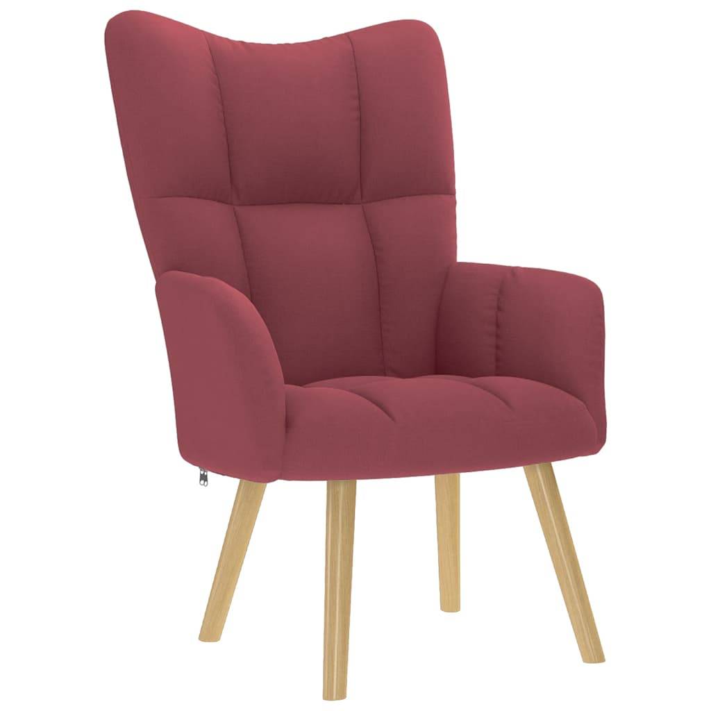 vidaXL Relaxsessel Stoff Weinrot