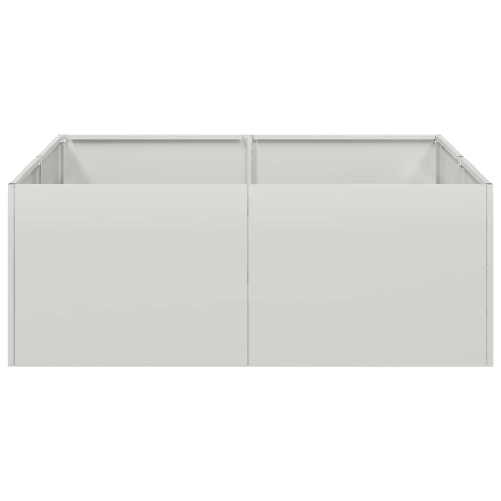 vidaXL Pflanzkübel 80x80x30 cm Edelstahl