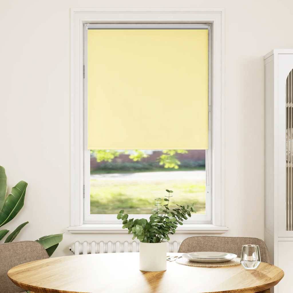 vidaXL Verdunkelungsrollo Gelb 70x130 cm Stoffbreite 65,7 cm Polyester