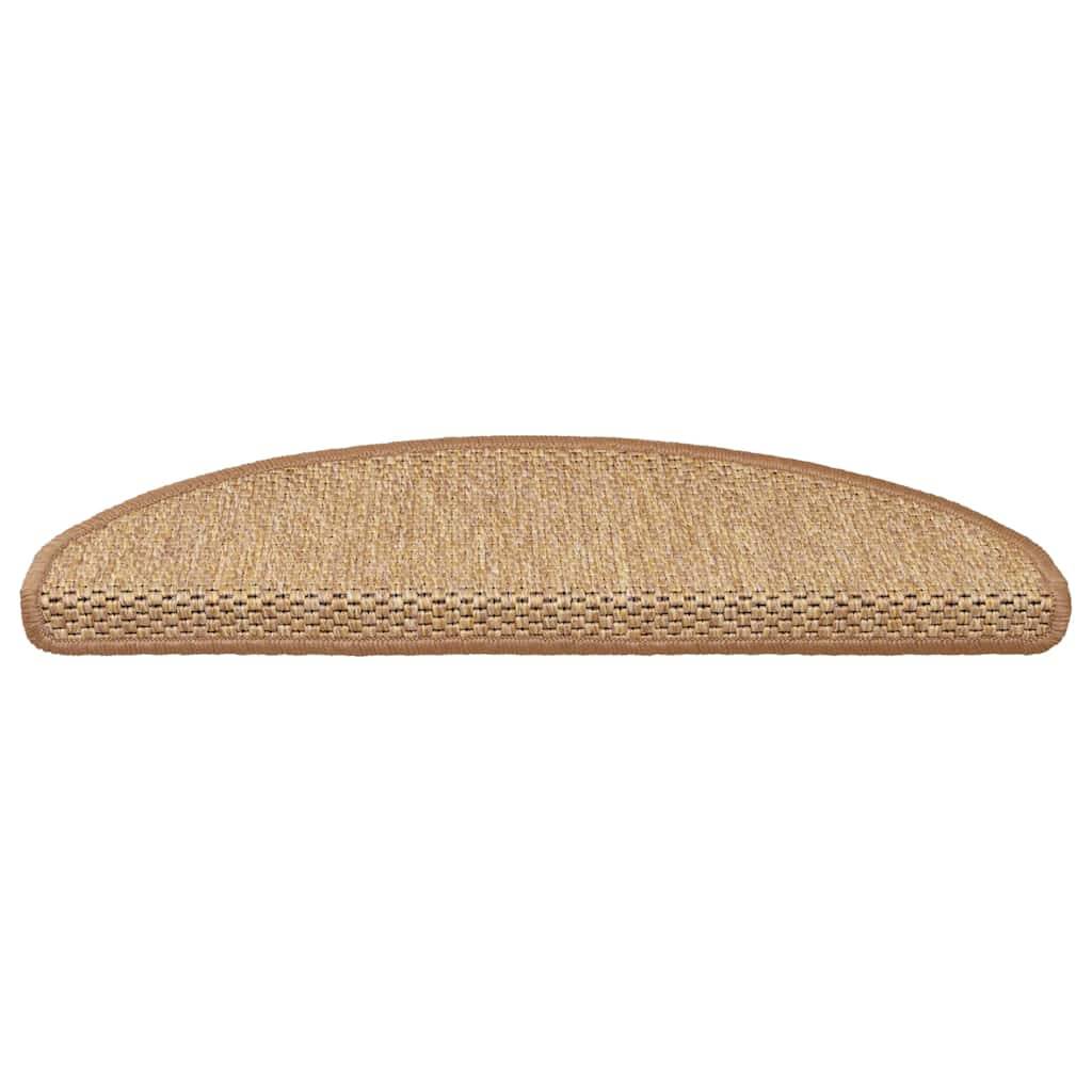 vidaXL Stufenmatten Selbstklebend Sisal-Optik 30Stk. 65x21x4cm Sisal