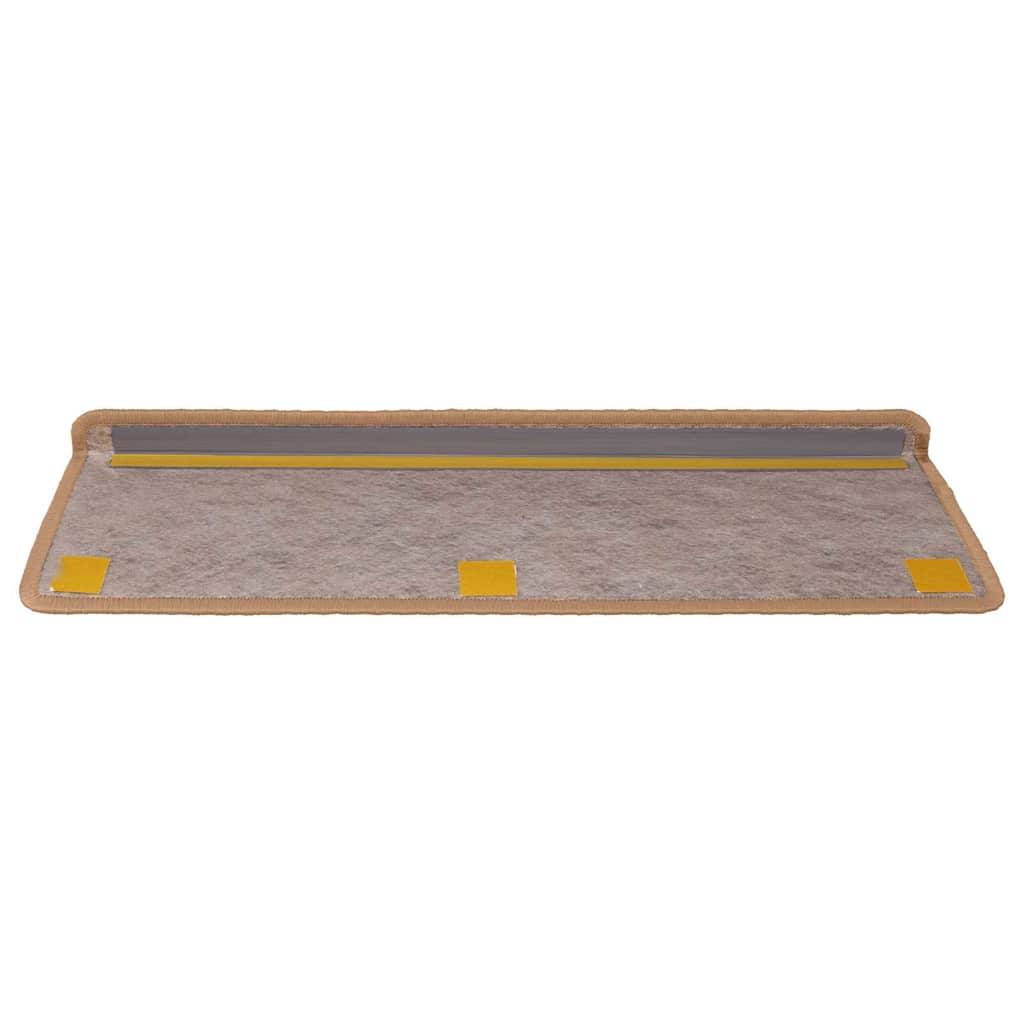 vidaXL Stufenmatten Selbstklebend Sisal-Optik 30 Stk. 65x21x4cm Orange