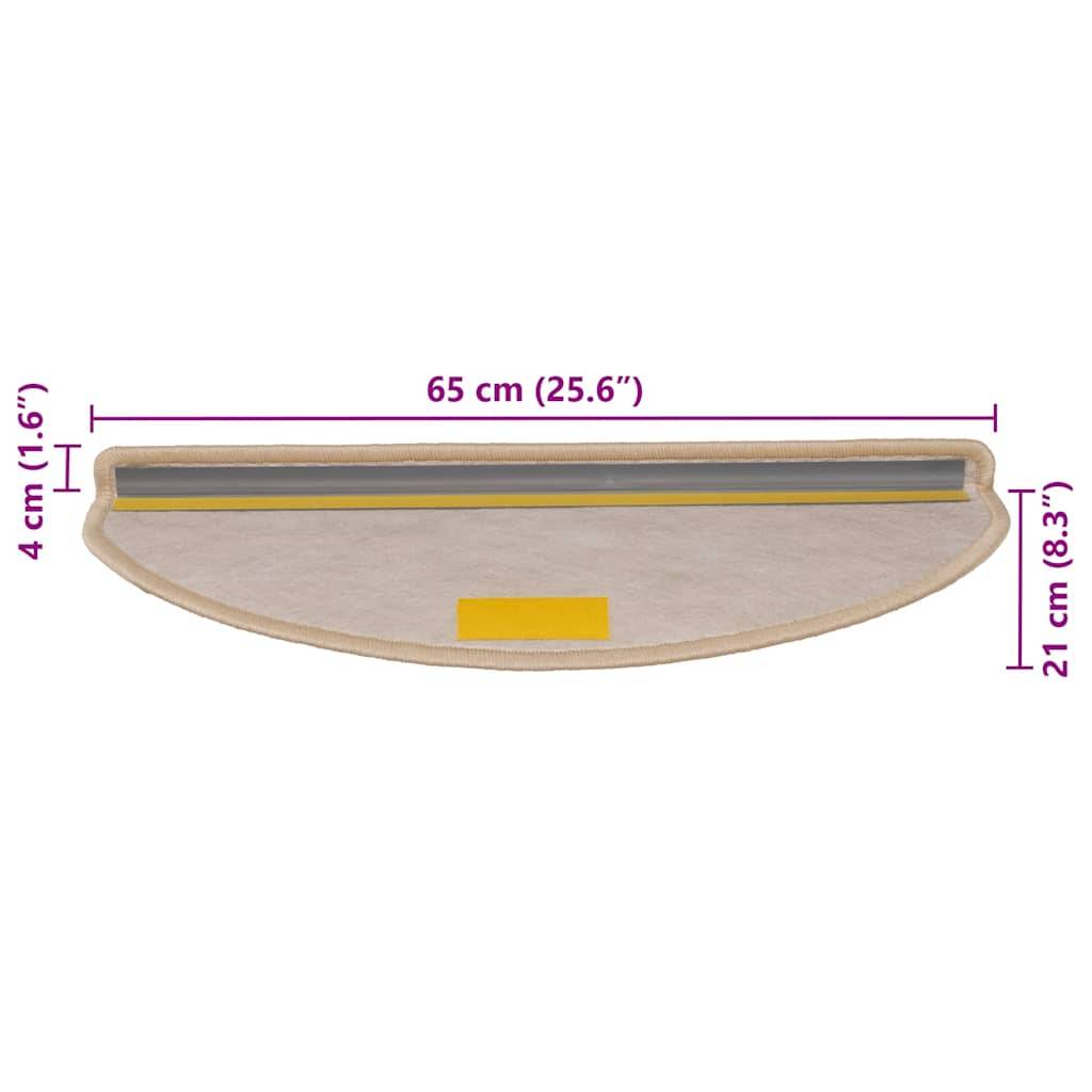vidaXL Stufenmatten Selbstklebend Sisal-Optik 30 Stk. 65x21x4cm