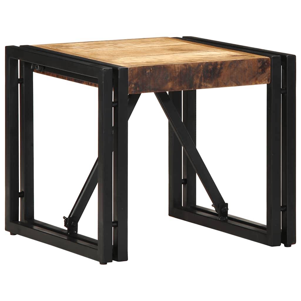 vidaXL Couchtisch 40x40x35 cm Raues Massivholz Mango