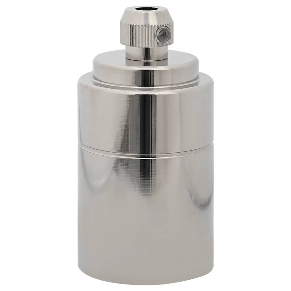 vidaXL Lampenfassungen 2 Stk. Satin-Nickel E27
