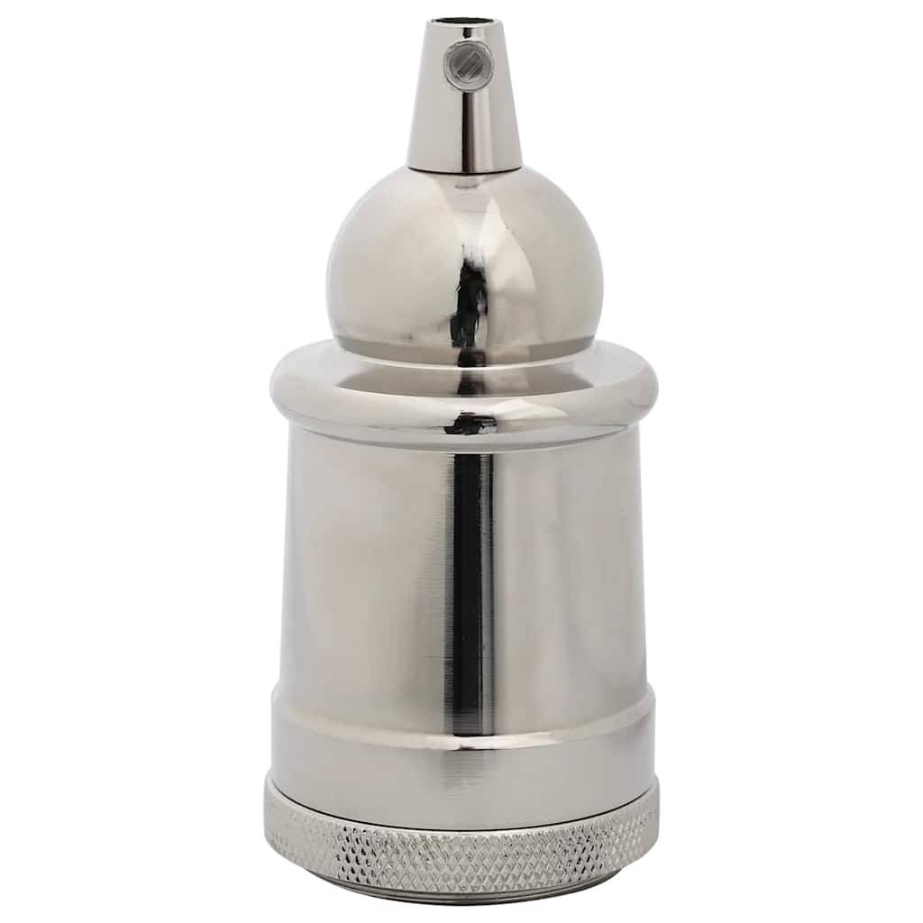 vidaXL Lampenfassungen 2 Stk. Satin-Nickel E27